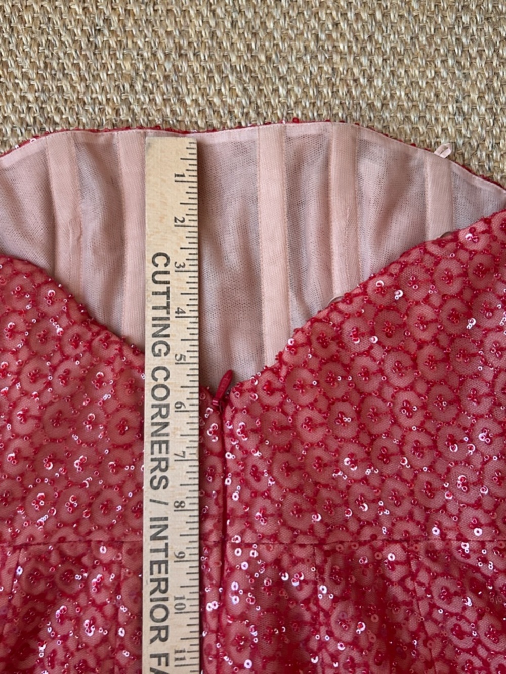 HELSI Frida Strapless Beaded Floral Appliqué Mini Dress- Small - Picture 15 of 16